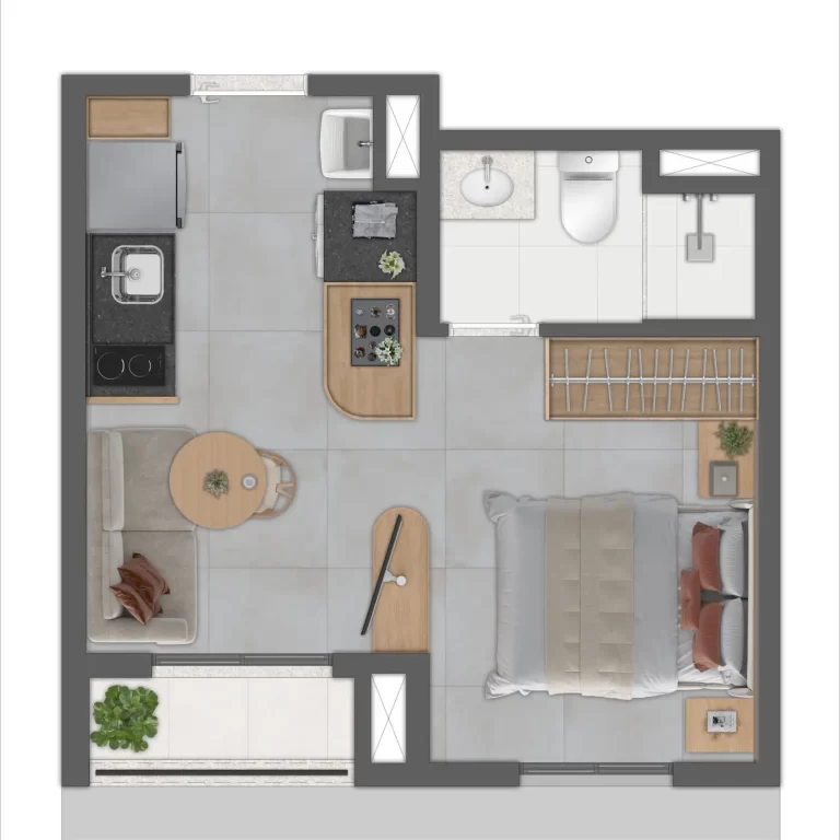 PLANTA 1 dorm 24m